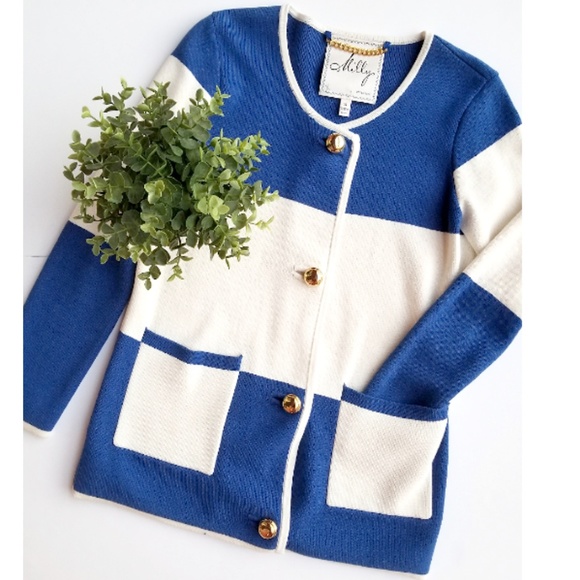Milly Jackets & Blazers - Milly Colorblock Knit Jacket